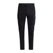 Zwarte Cargo Broek Regular Fit C.p. Company , Black , Heren