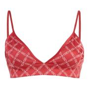 Logo Crop-top met Verstelbare Bandjes Michael Kors , Red , Dames