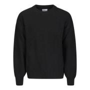 Oversized Merino Wool Crew Sweater Colorful Standard , Black , Dames