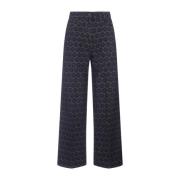 Wijde Pijp Blauwe Denim Jeans Etro , Blue , Dames