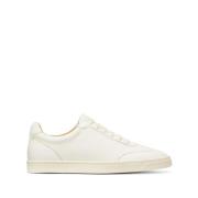 Off-White Leren Sneaker Logo Print Brunello Cucinelli , White , Heren