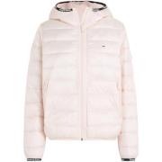 Gewatteerde Tape Hoodie Jas Tommy Hilfiger , Pink , Dames