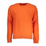 Rode longsleeve met geborduurd logo Napapijri , Red , Heren