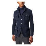 Safari-jack met knoopsluiting L.b.m. 1911 , Blue , Heren