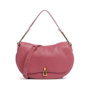 Roze Twist Lock Leren Tas Coccinelle , Pink , Dames