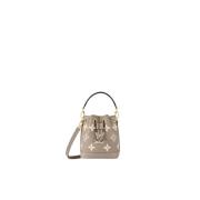 Miniatuur Noé Monogram Empreinte Leren Tas Louis Vuitton , Gray , Dame...