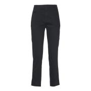 Stijlvolle Broeken voor Vrouwen Dondup , Black , Dames