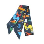 Pre-owned Silk scarves Hermès Vintage , Multicolor , Dames