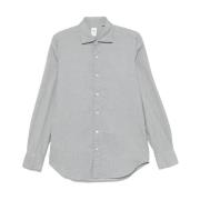 Mintgroen Shirt Tokyo Stijl Finamore , Gray , Heren