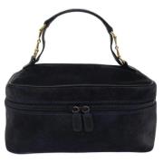 Pre-owned Suede gucci-bags Gucci Vintage , Blue , Dames