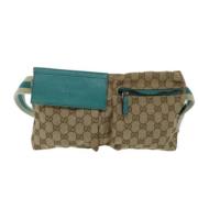 Pre-owned Canvas gucci-bags Gucci Vintage , Beige , Dames