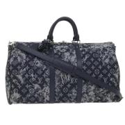 Pre-owned Canvas louis-vuitton-bags Louis Vuitton Vintage , Gray , Dam...