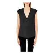 Stijlvolle Top Chimono voor Vrouwen Liu Jo , Black , Dames