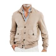 Witte Leren Jas RiversideSeamless The Jack Leathers , White , Heren