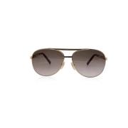 Pre-owned Metal sunglasses Louis Vuitton Vintage , Yellow , Dames