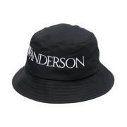 Zwarte Logo Pet Ronde Kroon JW Anderson , Black , Heren