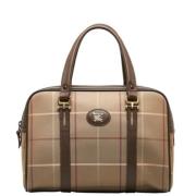 Pre-owned Canvas handbags Burberry Vintage , Brown , Dames