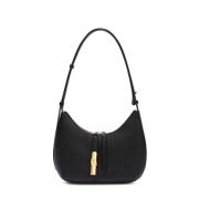 Zwarte Leren Crossbody Tas Furla , Black , Dames