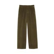 Flared fluwelen broek Roy Roger's , Green , Dames