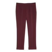 Bordeaux Broek voor Vrouwen Twinset , Red , Dames