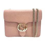 Pre-owned Leather gucci-bags Gucci Vintage , Pink , Dames