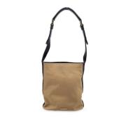 Pre-owned Leather gucci-bags Gucci Vintage , Beige , Dames