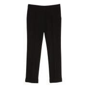 Zwarte Broek voor Vrouwen Twinset , Black , Dames