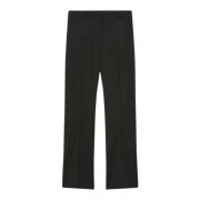 Zwarte wollen rechte broek Max Mara Weekend , Black , Dames