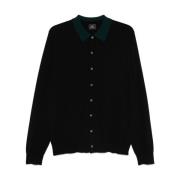 Merino Wol Polo Trui Zwart Paul Smith , Black , Heren