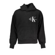 Stijlvolle Zwarte Hoodie Calvin Klein , Black , Heren