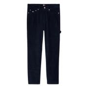 Blauwe Corduroy Skater Carpenter Broek Tommy Hilfiger , Blue , Heren