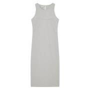 Grijze Gestreepte Stretch Jurk Patrizia Pepe , Gray , Dames