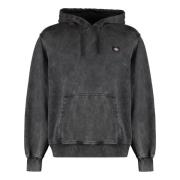 Katoenen hoodie met geribbelde randen Dickies , Black , Heren