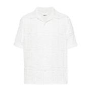 Gehaakte Julio Shirt Nn07 , White , Heren