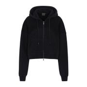 Ritssluiting Hoodie F**k , Black , Dames