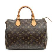 Pre-owned Coated canvas handbags Louis Vuitton Vintage , Brown , Dames