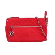 Pre-owned Cotton chanel-bags Chanel Vintage , Red , Dames