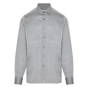 Lyocell/Wol Shirt Sonrisa , Gray , Heren