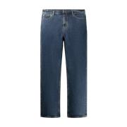 Rechte Pasvorm Rits Jeans Daily Paper , Blue , Heren