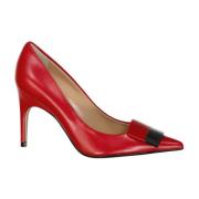 Leren pumps met puntige neus Sergio Rossi , Red , Dames