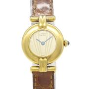 Pre-owned Metal watches Cartier Vintage , Yellow , Dames