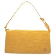 Pre-owned Leather louis-vuitton-bags Louis Vuitton Vintage , Yellow , ...