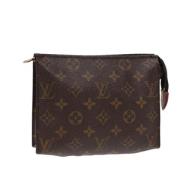 Pre-owned Canvas pouches Louis Vuitton Vintage , Brown , Dames