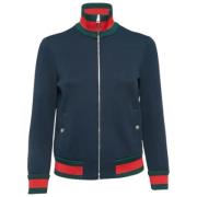 Pre-owned Nylon outerwear Gucci Vintage , Blue , Dames