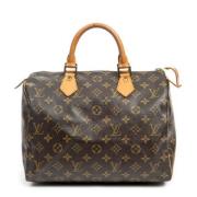 Pre-owned Coated canvas handbags Louis Vuitton Vintage , Brown , Dames