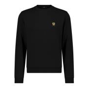 Logo Sweatshirt Casual Style Belstaff , Black , Heren