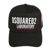 Stijlvolle Hoed voor Mannen en Vrouwen Dsquared2 , Black , Heren