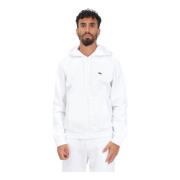 Witte Rits Sweater, Stijlvol en Warm voor Heren Lacoste , White , Here...