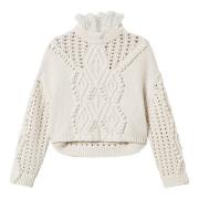 Sneeuw Trui Twinset , Beige , Dames