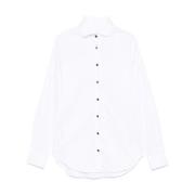 Witte Katoenmix Stretch Shirt Xacus , White , Dames